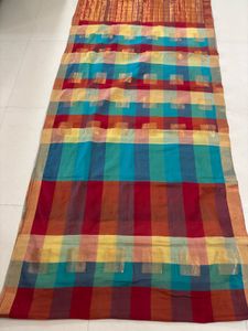 Elegant pure Cotten with Zari work Saree