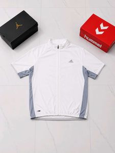 Adidas White Cycling Jersey
