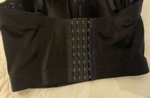 Zara acid-charcoal punk gothic corset top