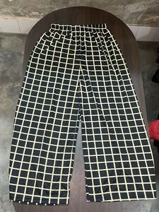 Stylish Black &amp; White Checkered Palazzos