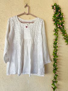 Chikankari Kurta - Elegant White