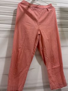 Elegant Pink Kurta with Gold Stripes