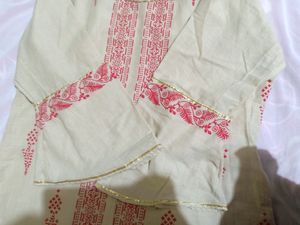 Ethnic Beige Kurti With Bell Sleeves From W Brand