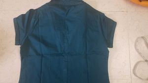 peacock  or sea blue greenish formal top