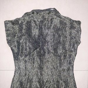 Sparkling Gold &amp; Black Handcrafted Ethnic Kurta