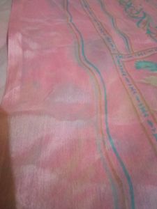 Pink Floral Saree