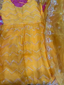 Vibrant Yellow Kurta Set with Dupatta