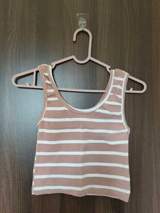 Striped Crop Tank Top