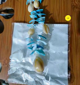 Boho 🤍&amp;💙 Cowrie Shells Necklace! 🌊🐚