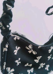 Cute Bow Print Hobo Bag