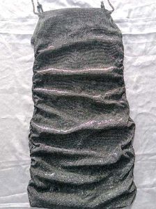 (Urbanic)oGlittery Rhinstone Chain Ruched Dress
