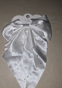 Elegant Bow Hair Clip with Rhinestones