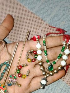 Beaded Peacock Jewellery Set ✨
