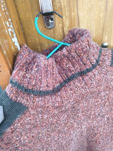 Unique Knit Turtleneck Sweater