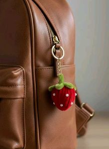 Cute Strawberry Keychain Charm