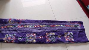 Embroidered Purple  dupatta