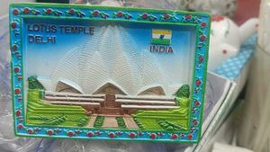 Lotus Temple Delhi Fridge Magnet