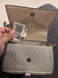 H&amp;M Silver Glitter Mini Handbag