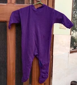 Purple Baby Romper