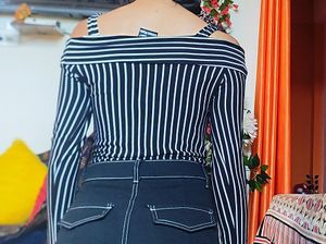 Off Shoulder Full Sleeve Top