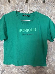Green Bonjour Mon Amour T-Shirt