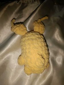 Handmade Crochet Yellow Bunny Plush