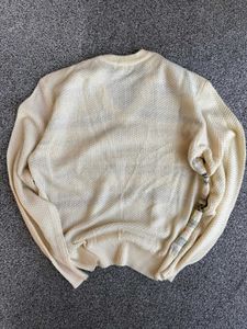 Vintage Striped V-Neck Sweater