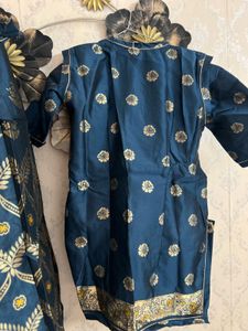 Stunning Teal &amp; Yellow poshak