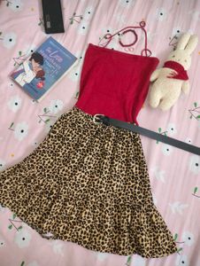 Leopard Print Skirt