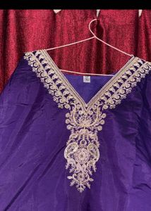 Embellished Purple Kurta