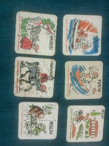 Vintage Travel air india Coasters Collection