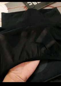 New with tag - Black Mesh Back Tie Crop Top