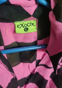 Stylish Pink &amp; Black Top
