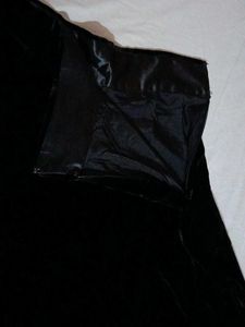 Cute Black Velvet Mini Skirt