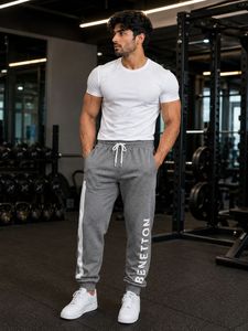 Men's Benetton Grey Track Pants