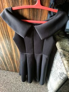 Chic Black Off-Shoulder Mini Dress