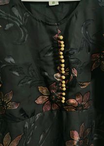 🖤 Midnight Bloom Black Floral Gown🥀