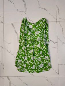 Floral Print V-Neck Dress