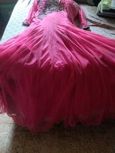 Stunning Pink Embellished Kurta