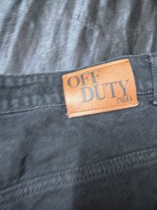 Zipper Detail Denims high quality Off duty