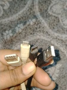 Combo Black White Charge Cable
