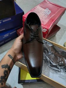 Louis Vuitton Men's Brown Leather Formal Shoes