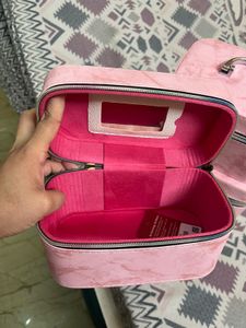 Pink Marble Vanity Cases Set