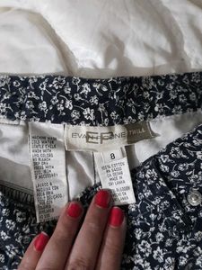 Floral Print Straight Leg Pants