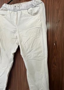 Wide Leg White Pants