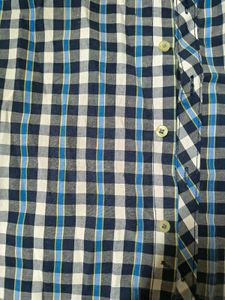 NEW Blue Checkered Casual Shirt size M/40CM