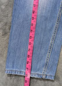 Light Wash Distressed Denim Jeans