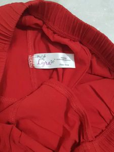 Lyra Churidaar Leggings- Red