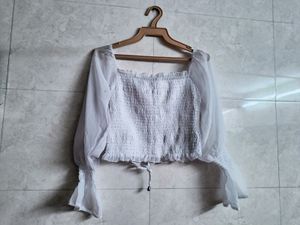 White Crop Top