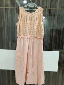 Peach Sleeveless Dress